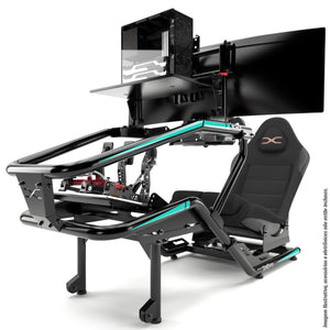 Cockpit Formula FX1 Preto e Verde Completo