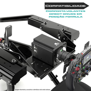 Cockpit Formula FX1 Preto e Verde Completo