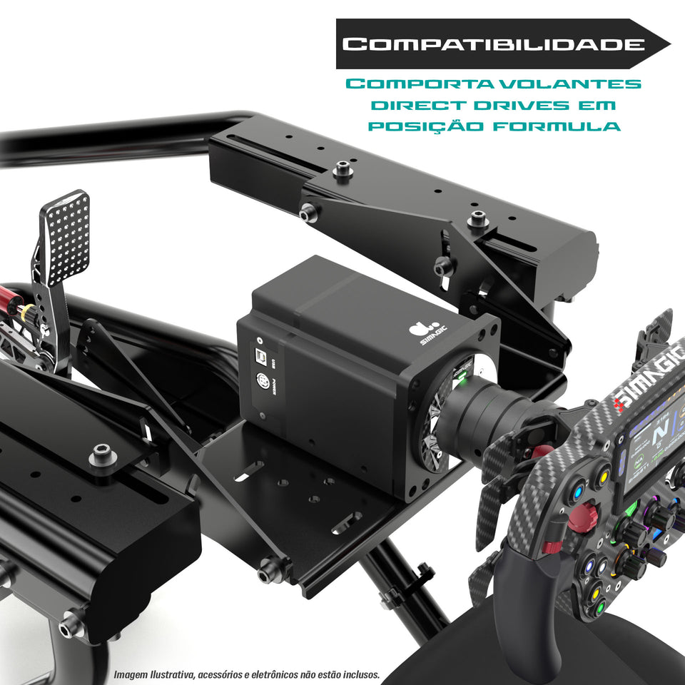 Cockpit Formula FX1 Preto e Verde Completo