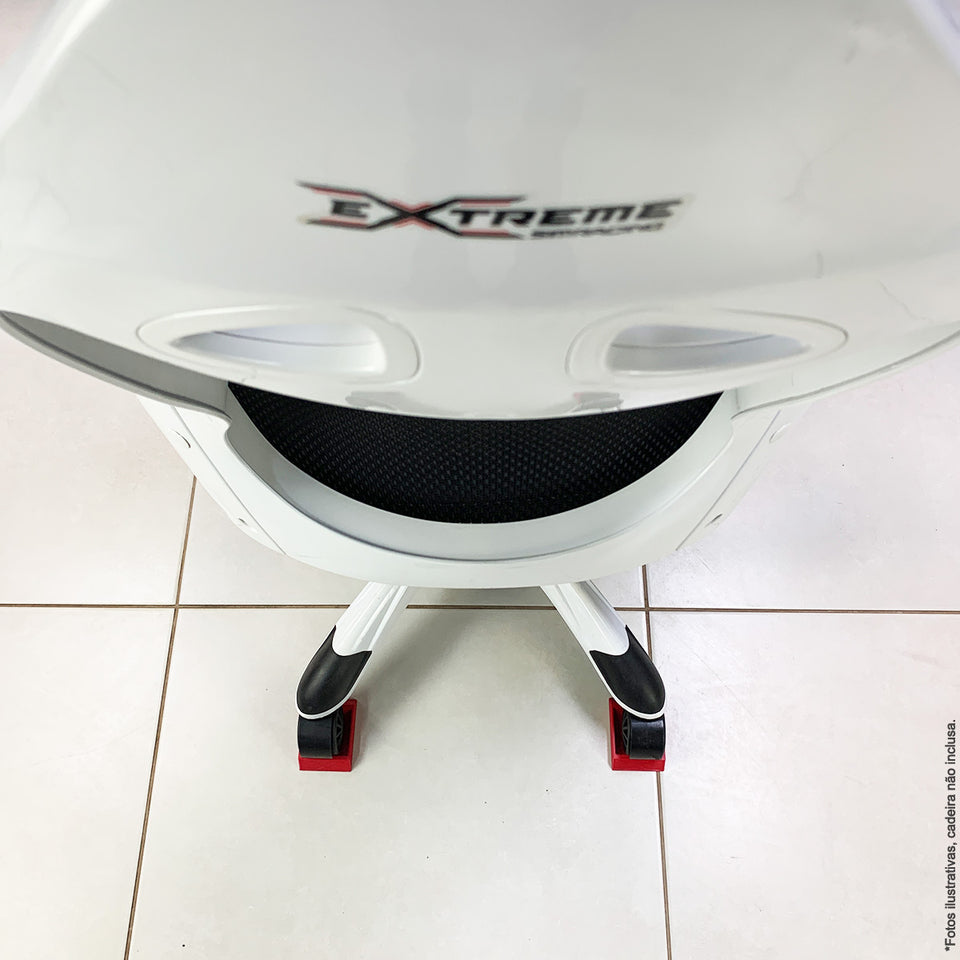 Travas Para Rodinhas De Cadeiras Vermelho