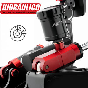 Pedaleira P1000-FRS Dual Pedal Freio Hidráulico Simagic