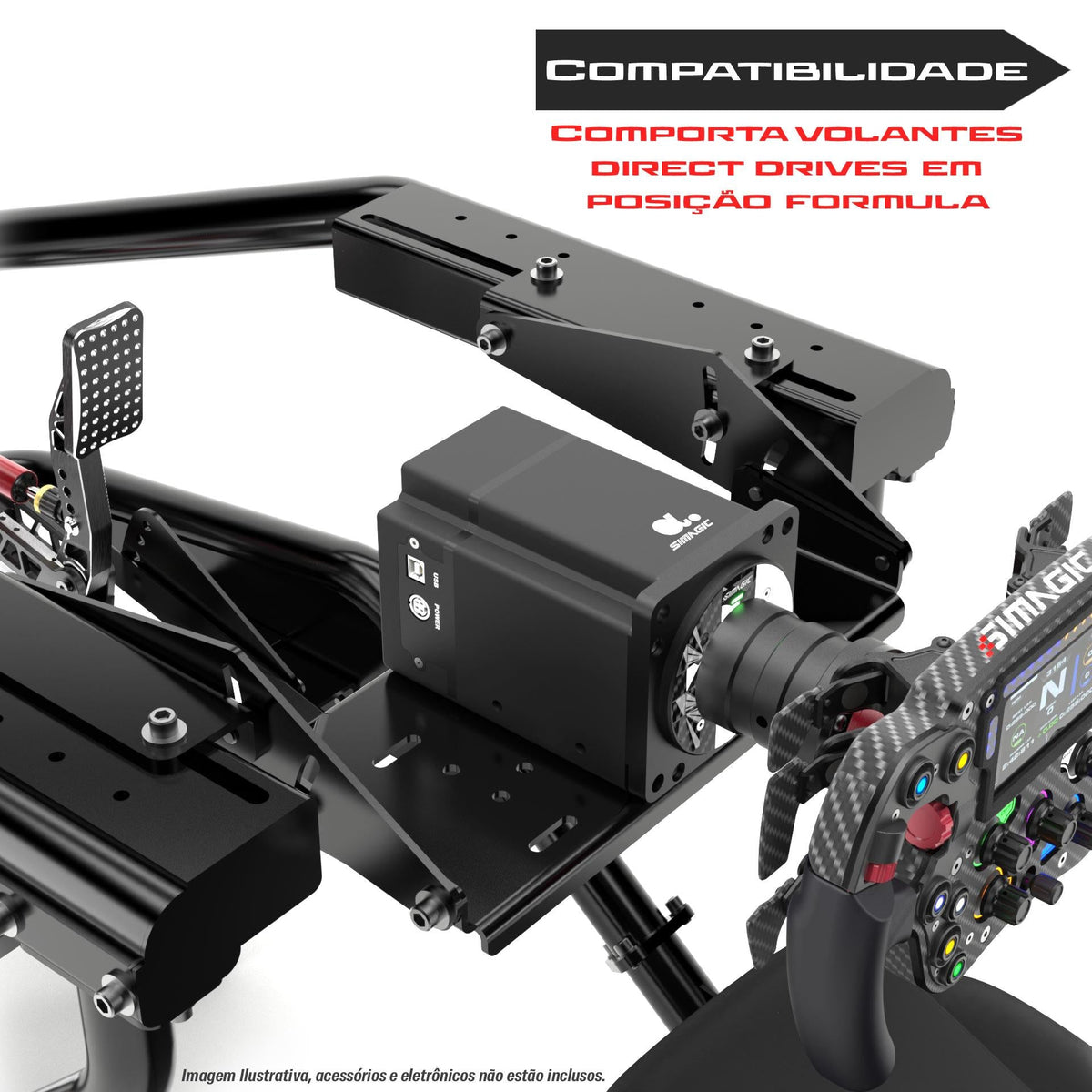 Cockpit Formula FX1 Preto e Vermelho
