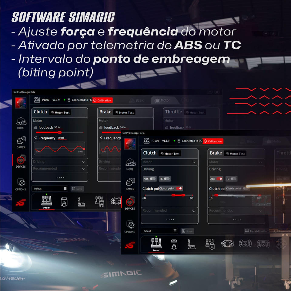 Feedback Tátil para Pedal P1000 Simagic P-HPR