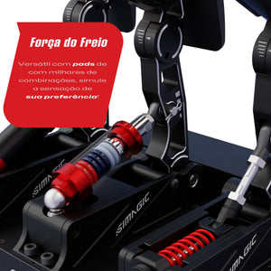 Pedaleira P1000 Tri Pedal Simagic