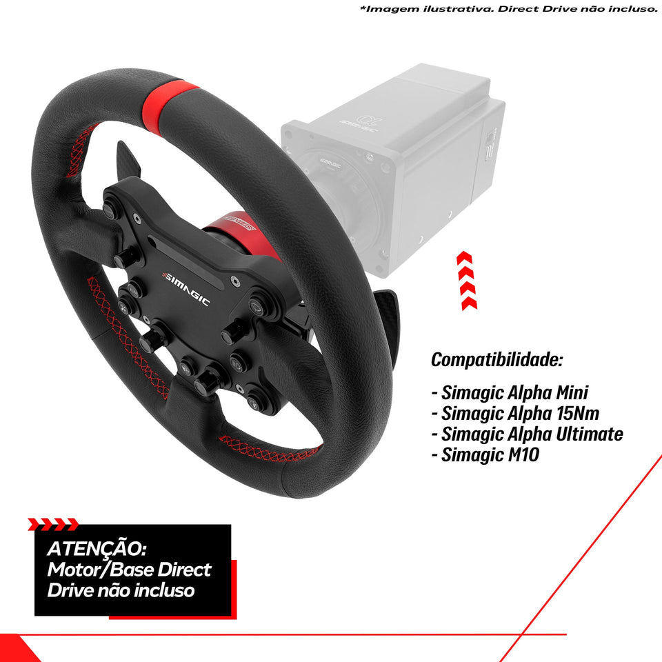 GTS Couro Aro Sport Add-on Simagic