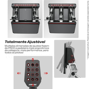 P500 Dual Pedal - Célula de Carga 100Kg - Simagic