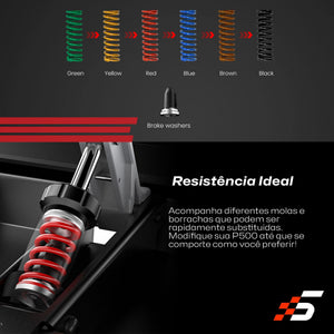 P500 Dual Pedal - Célula de Carga 100Kg - Simagic