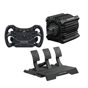 Bundle Fanatec DD+ 18NM Volante CSL GT3 e Pedaleira CSL Elite Pedals V2