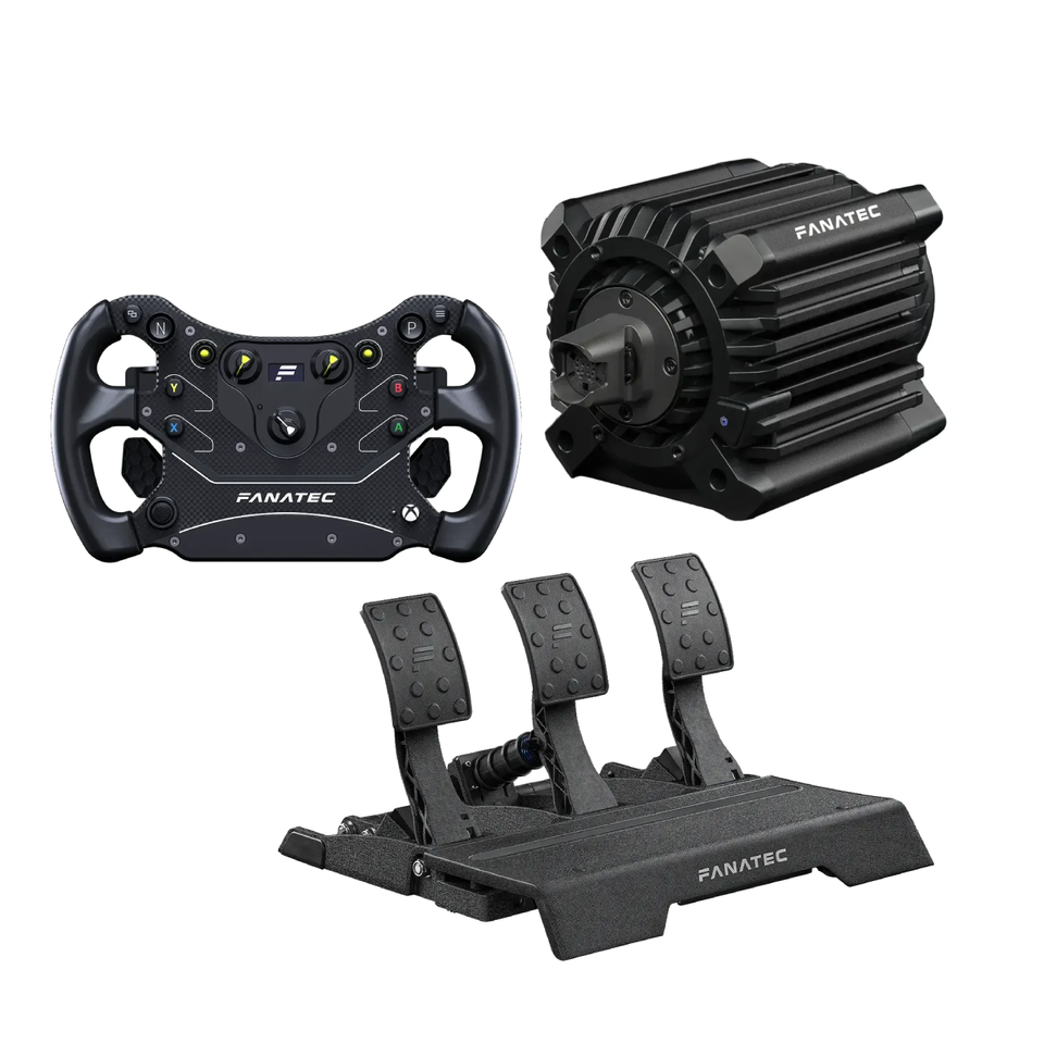 Bundle Fanatec DD+ 18NM Volante CSL GT3 e Pedaleira CSL Elite Pedals V2