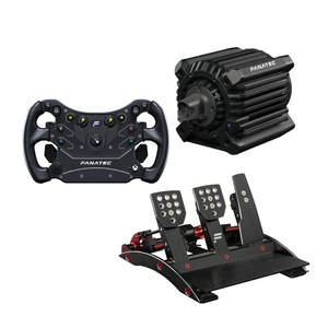 Bundle Fanatec DD+ 18NM Volante CSL Aro GT3 e Pedaleira ClubSport Pedals V3
