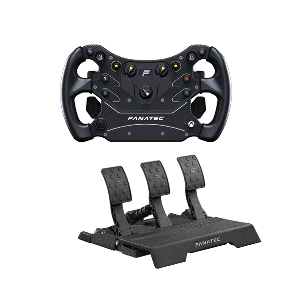 Bundle Fanatec Volante Aro CSL GT3 + Pedaleira CSL Pedals 2 Pedais