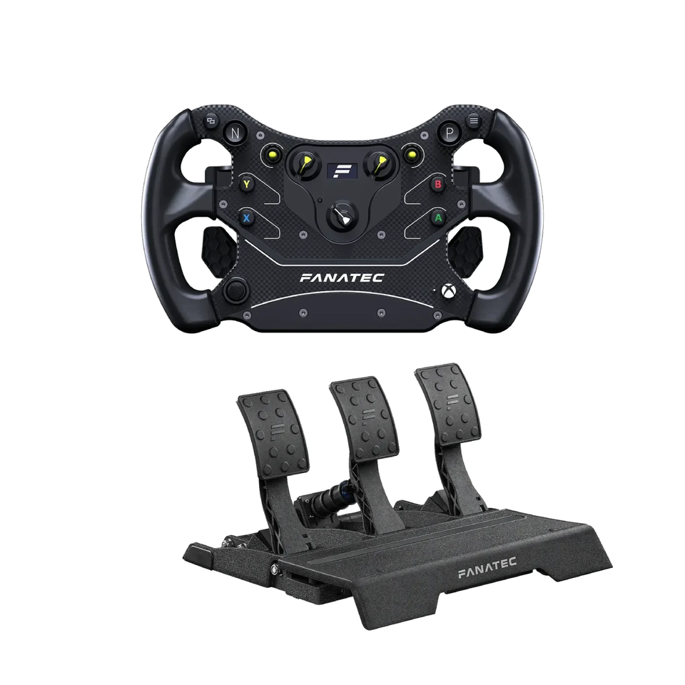 Bundle Fanatec Volante Aro CSL GT3 + Pedaleira CSL Pedals 2 Pedais