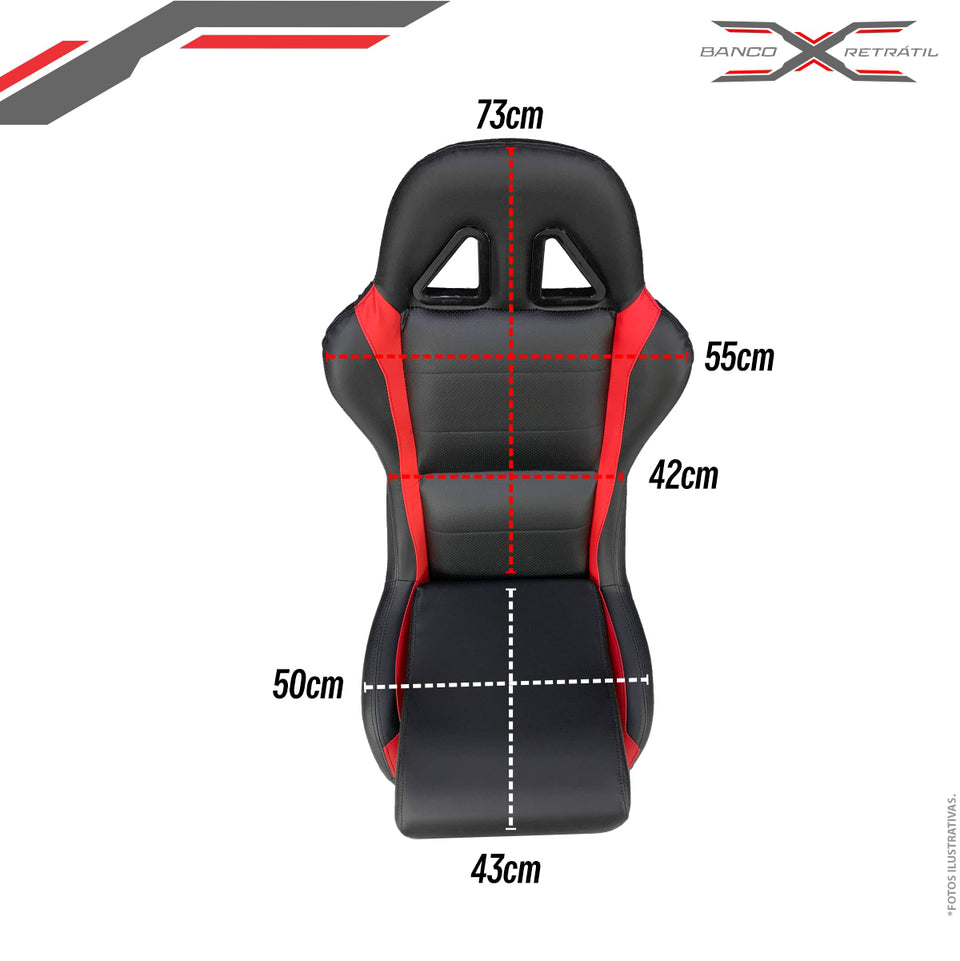 Banco Retrátil Vermelho