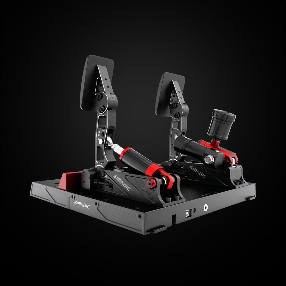 Pedaleira P1000-FRS Dual Pedal Freio Hidráulico Simagic