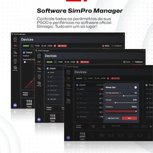 P500 Dual Pedal - Célula de Carga 100Kg - Simagic
