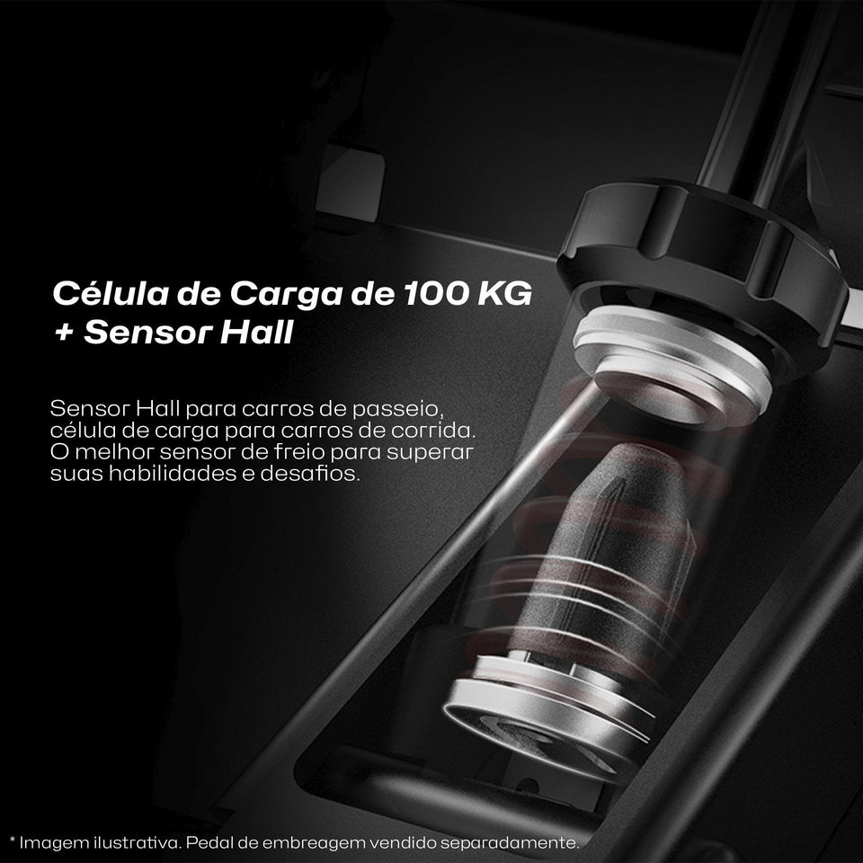 P500 Dual Pedal - Célula de Carga 100Kg - Simagic