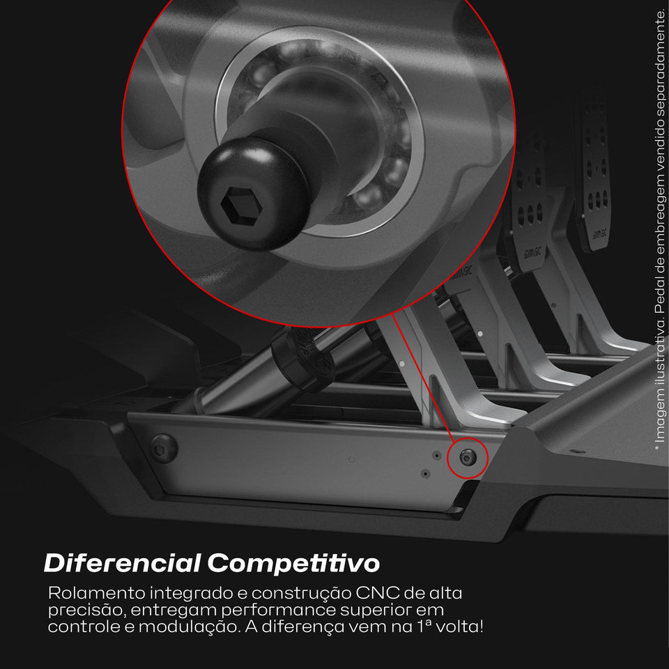 P500 Dual Pedal - Célula de Carga 100Kg - Simagic