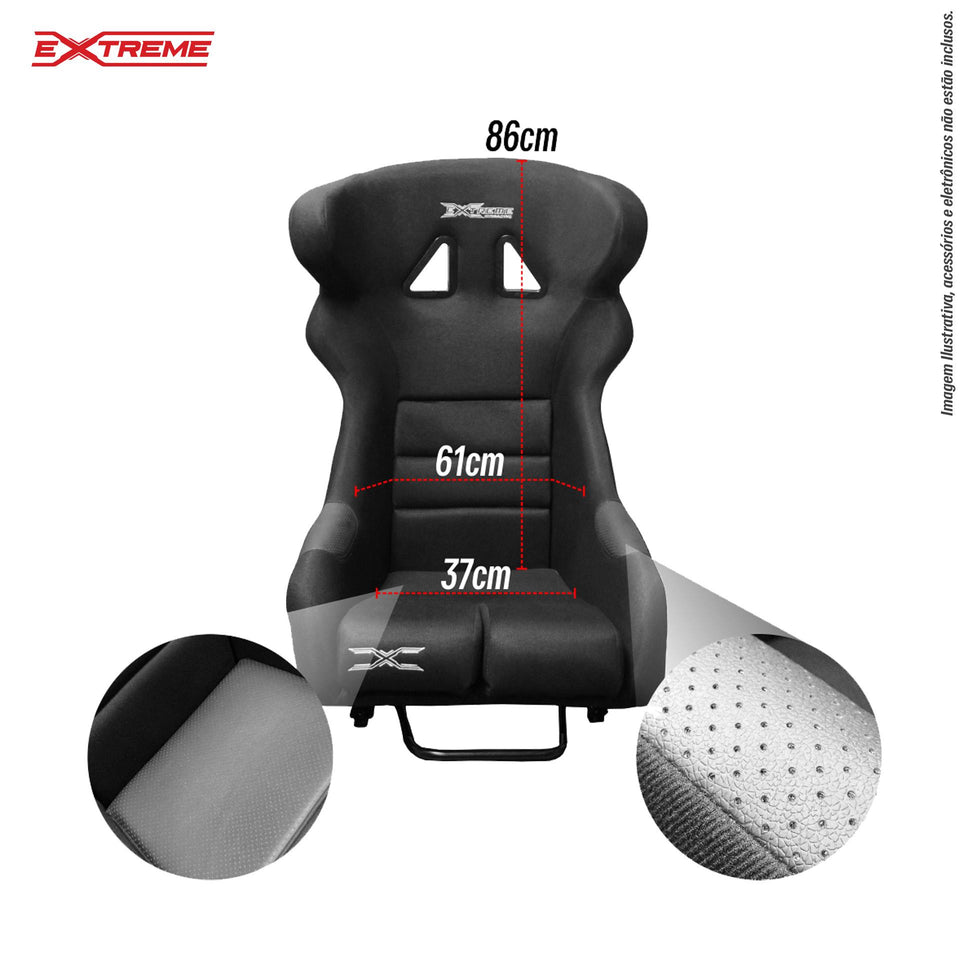 Banco P1 Vermelho com Preto