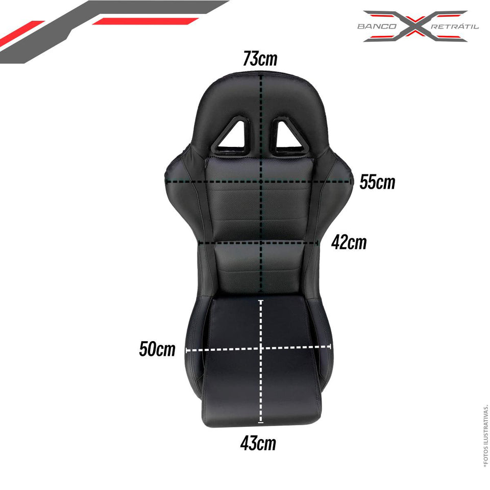 Banco Retrátil Preto