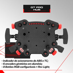 GTPRO D-Shape Couro - Volante Sport Add-on Simagic