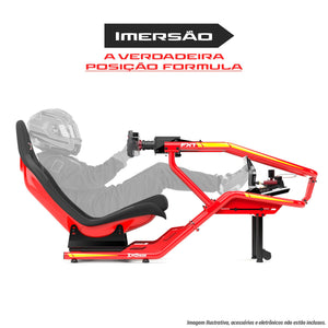 Cockpit Formula FX1 Vermelho e Amarelo