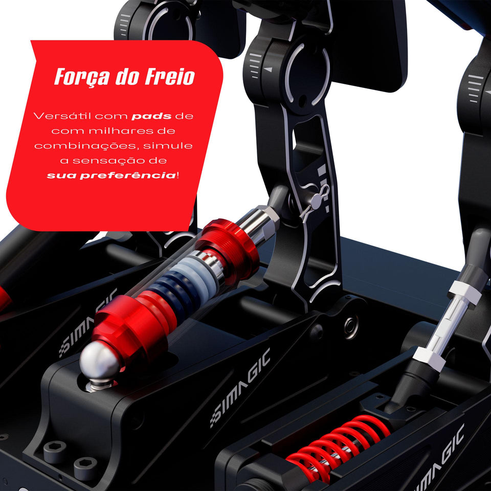 Pedaleira P1000i Invertida - Célula de Carga - Simagic
