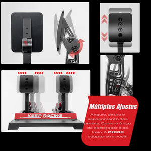 Pedaleira P1000-F Dual Pedal Simagic