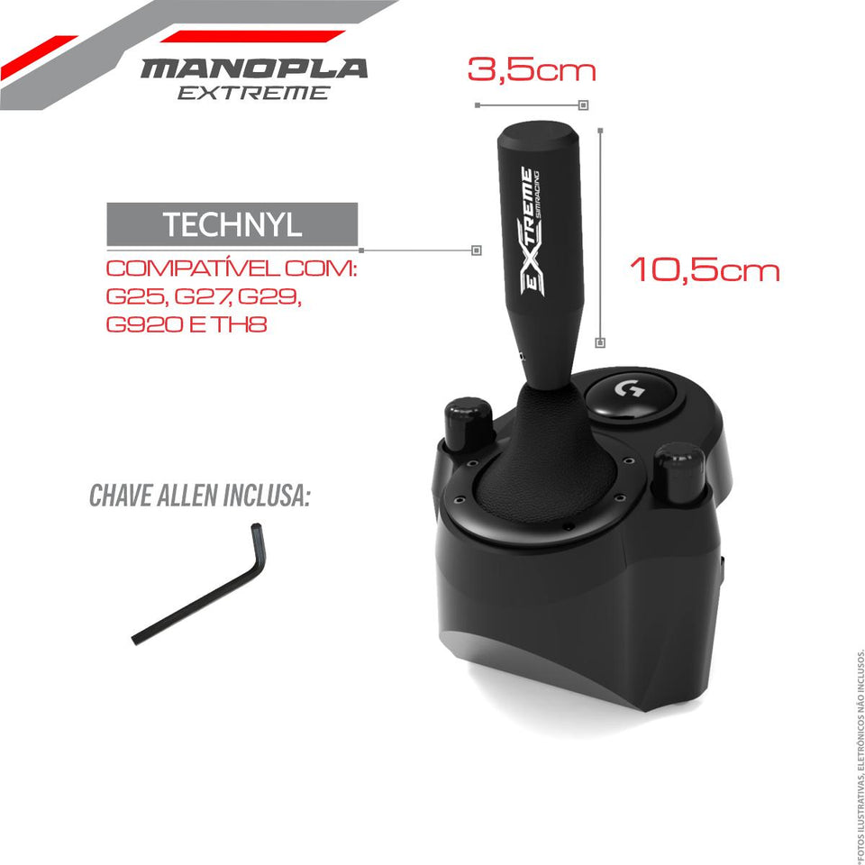 Manopla Câmbios Logitech e Thrustmaster