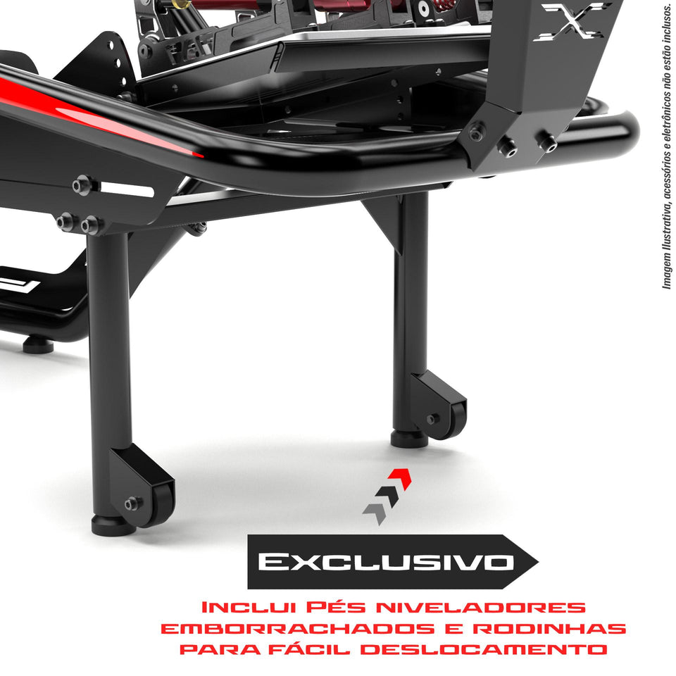 Cockpit Formula FX1 Preto e Vermelho
