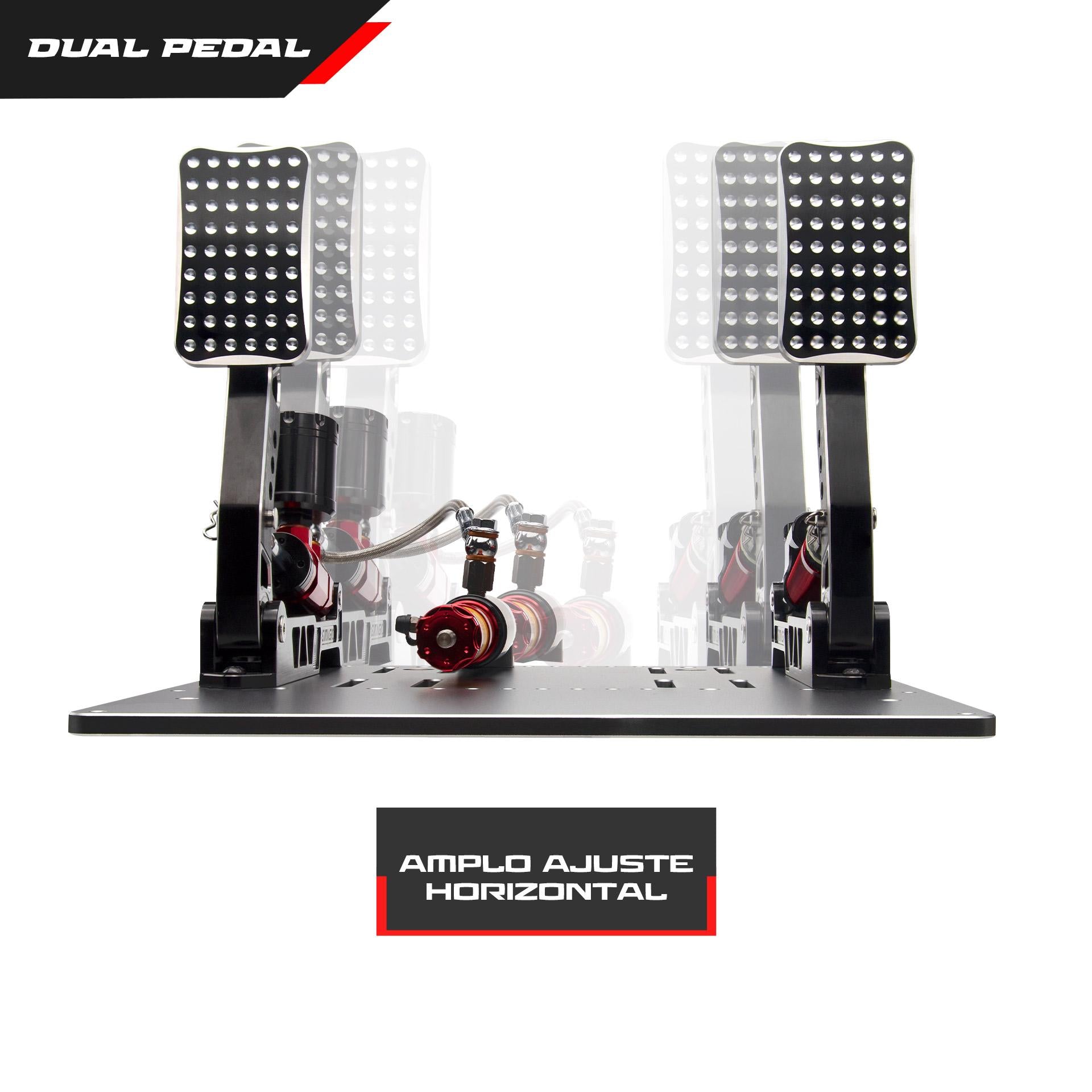 Pedaleira P2000-S100RF Dual Pedal Hidráulico Simagic – Extreme