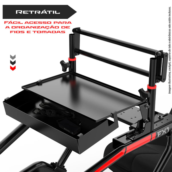 Bandeja Porta Fios para Suporte de Tela FX1