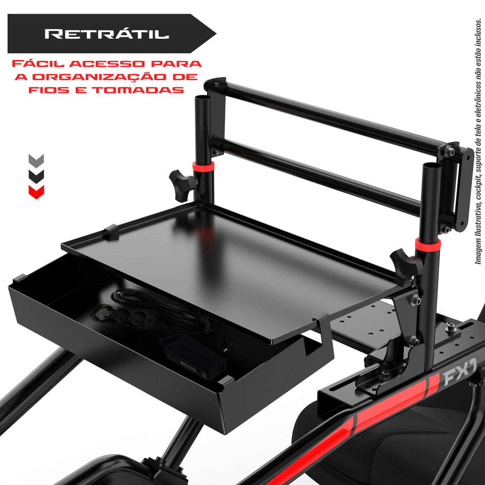 Bandeja Porta Fios para Suporte de Tela FX1