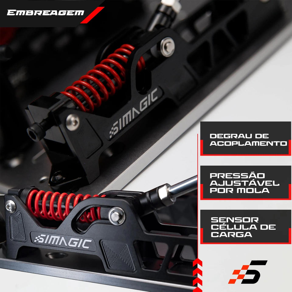 P2000 Simagic Tri-pedal Hidráulico com Célula de Carga 100Kg - Simagic