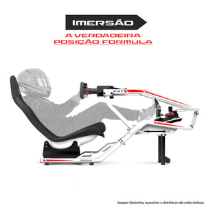 Cockpit Formula FX1 Branco e Vermelho