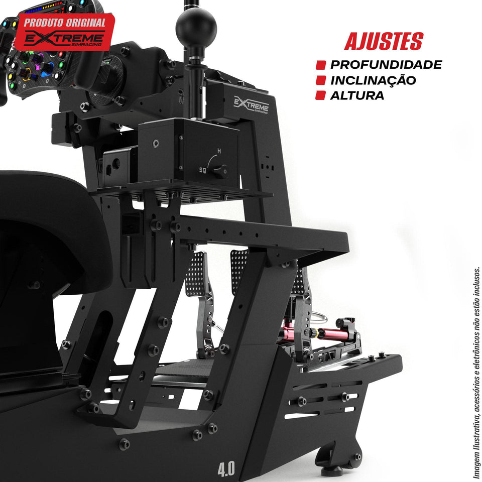 Suporte para Câmbio e Freio de Mão 4.0