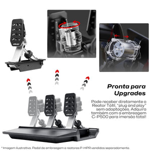 P500 Dual Pedal - Célula de Carga 100Kg - Simagic