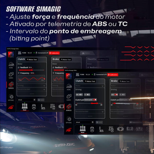 Feedback Tátil para Pedal P1000 Simagic P-HPR