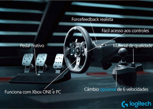 Volante Logitech G920 Para Xbox Series, Xbox One e PC