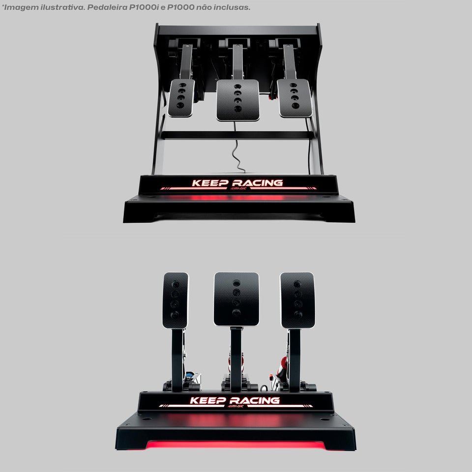 Apoio de Calcanhar LED RGB Ativo para P1000 e P1000i Simagic P-SRH