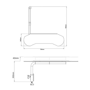 Suporte Para Teclado E Mouse Articulado