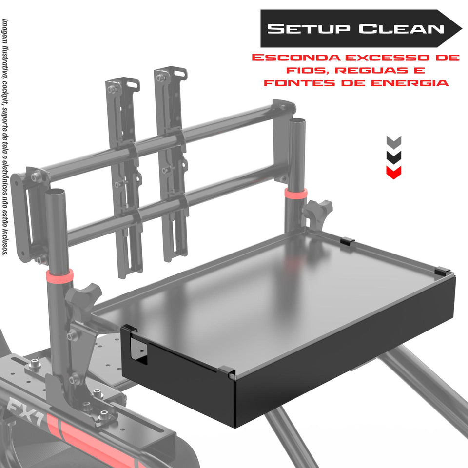 Bandeja Porta Fios para Suporte de Tela FX1