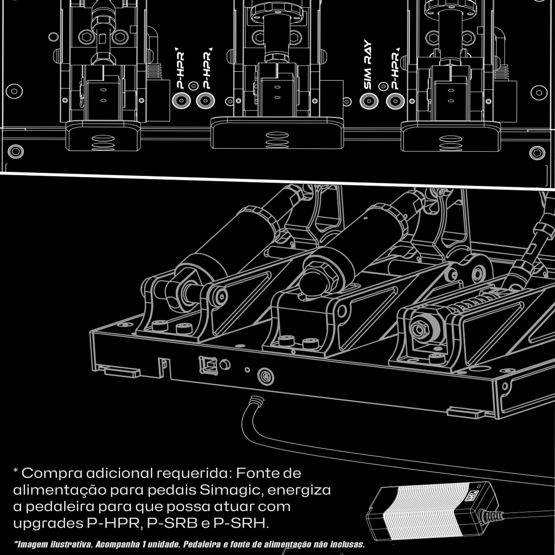 Feedback Tátil para Pedal P1000 Simagic P-HPR – Extreme SimRacing