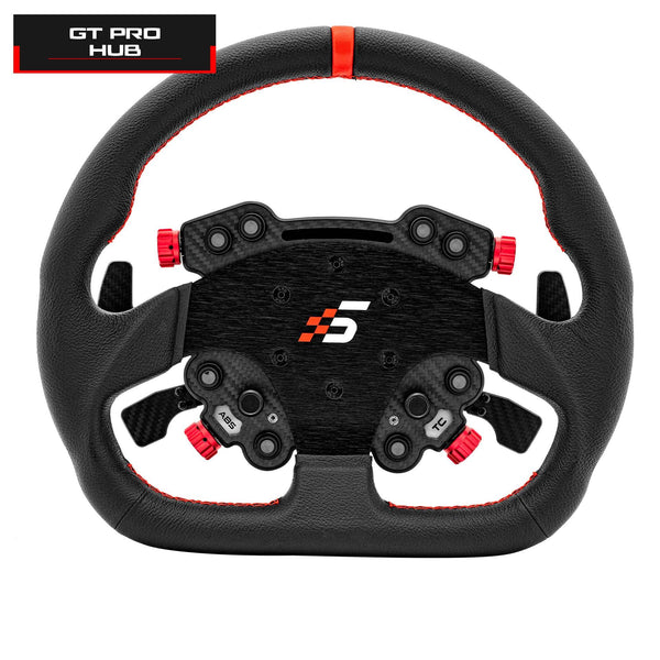 GTPRO D-Shape Couro - Volante Sport Add-on Simagic