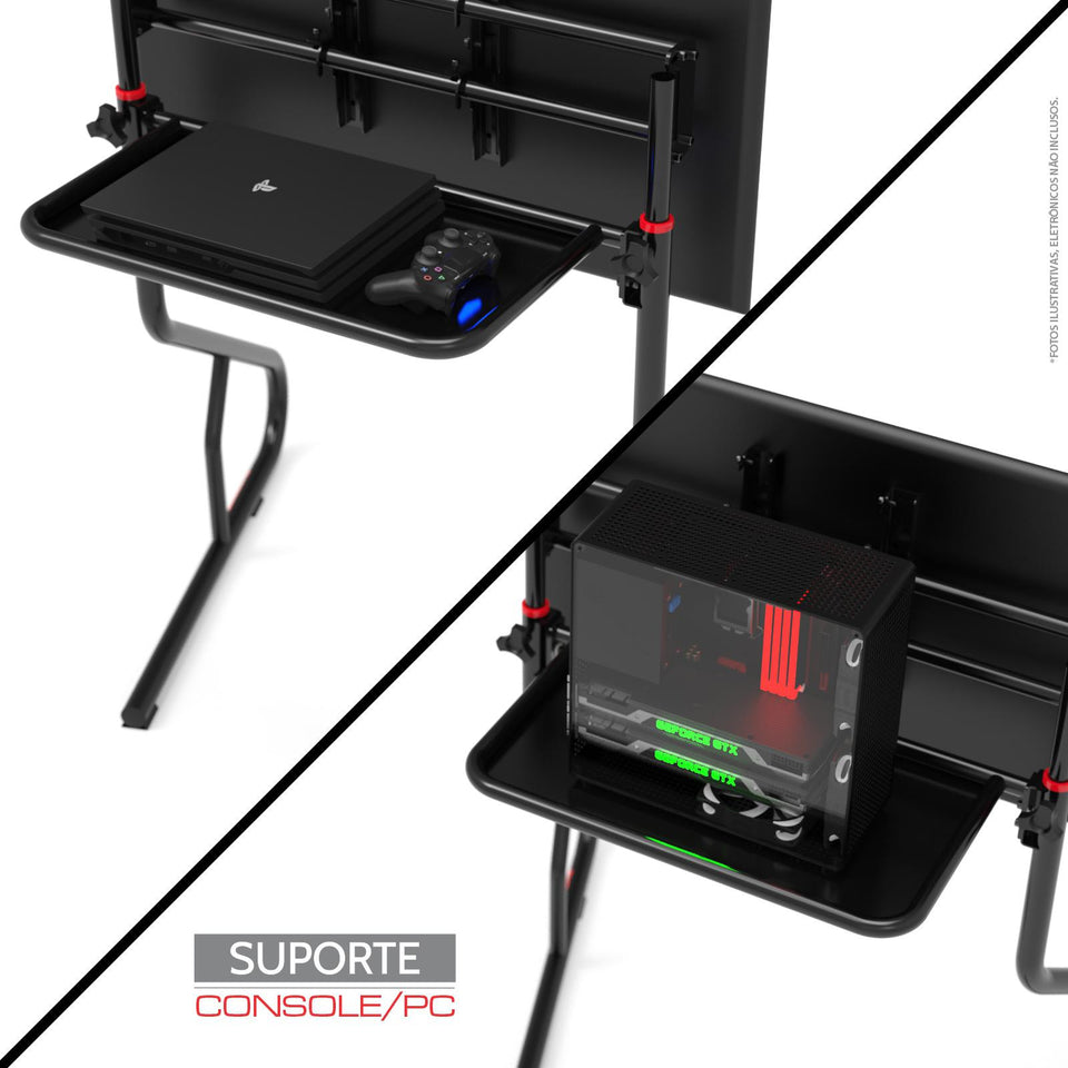 Suporte Para 01 Tela Com Porta Pc/Console