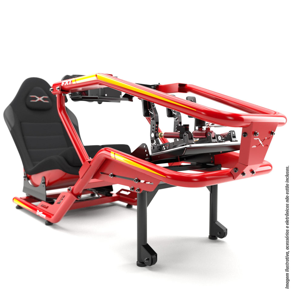 Cockpit Formula FX1 Vermelho e Amarelo