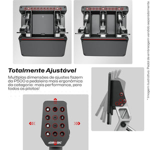 P500 Dual Pedal - Célula de Carga 100Kg - Simagic