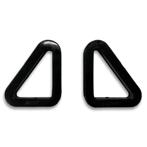 Par Moldura Passa Cinto Triângulo Para Banco Concha