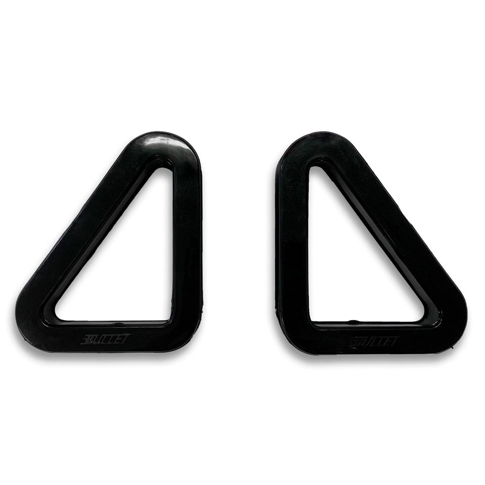 Par Moldura Passa Cinto Triângulo Para Banco Concha